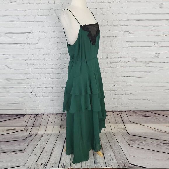 COOPER ST Lucille Chiffon Evergreen Midi Dress 10 - New with Tags (NWT) - Picture 3 of 8